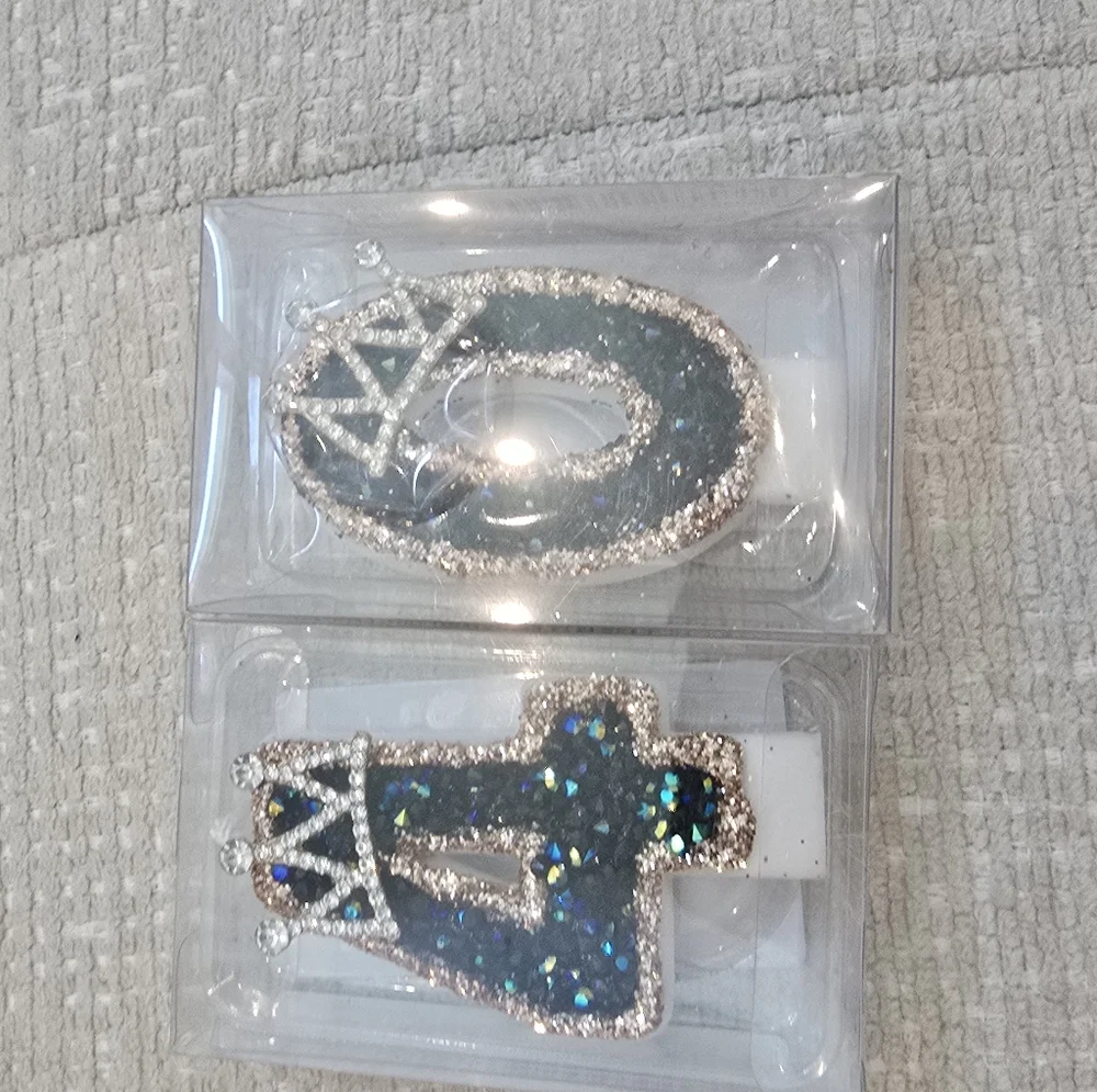 Glittery 40th Birthday Cake Toppers